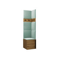 GARDEROBEN-SET Orion XXI - Eiche Artisan/Mintgrün, Holzwerkstoff/Kunststoff (42/186/46cm) - MIRJAN24