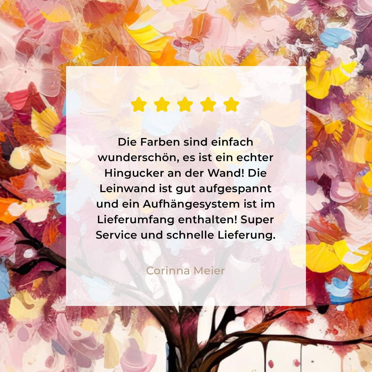 LEINWANDBILD Aquarell - Baum - Kunst - Abstrakt Wanddeko 90x60 cm - Multicolor, Textil (90/60cm) - MuchoWow