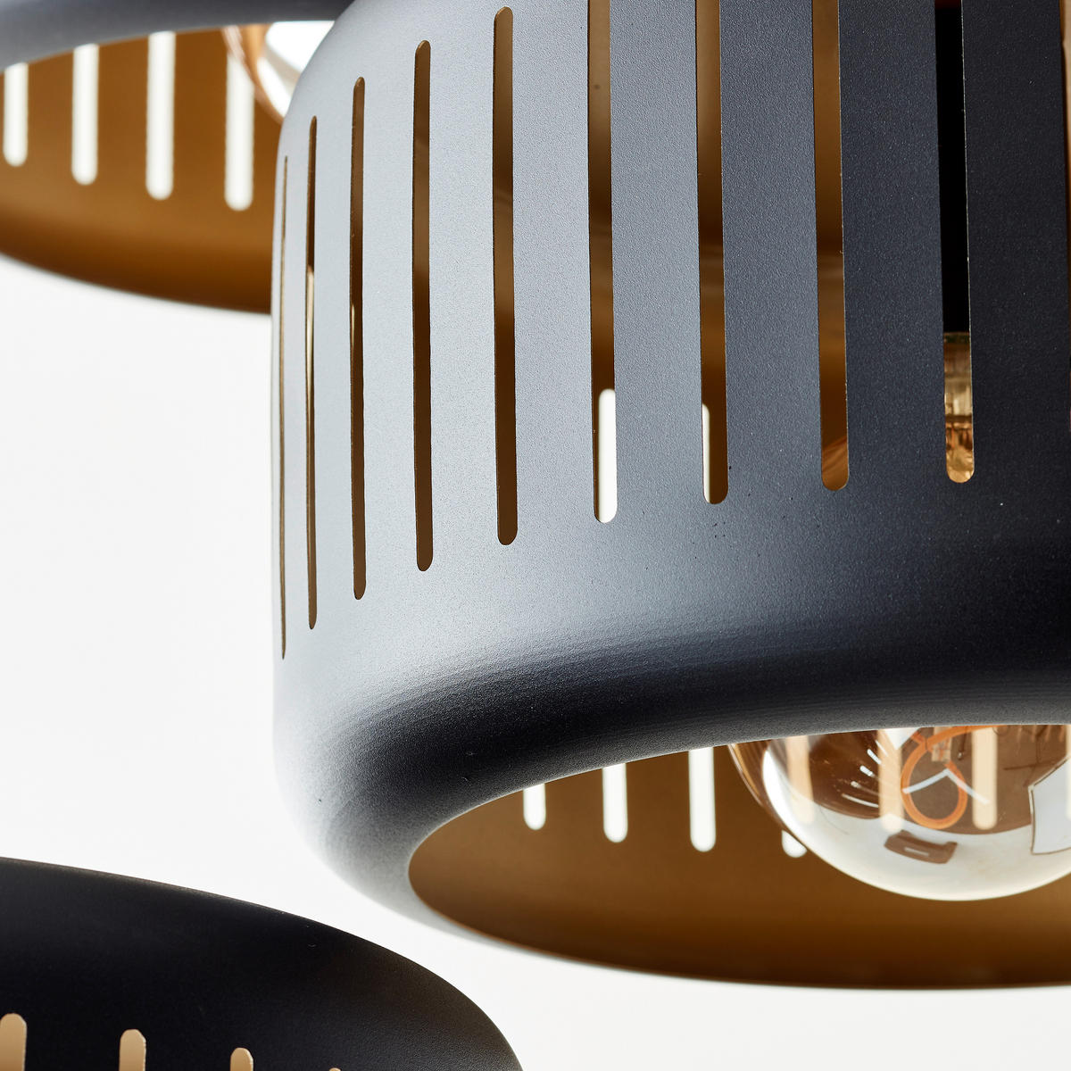 PENDELLEUCHTE Tyas 99801/86 - Schwarz, Metall (52/52/120cm) - Brilliant