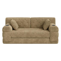 ROZKLÁDACÍ POHOVKA 2místná z manšestru, khaki - písková barva, textil (168/81/80cm) - Urban Meuble