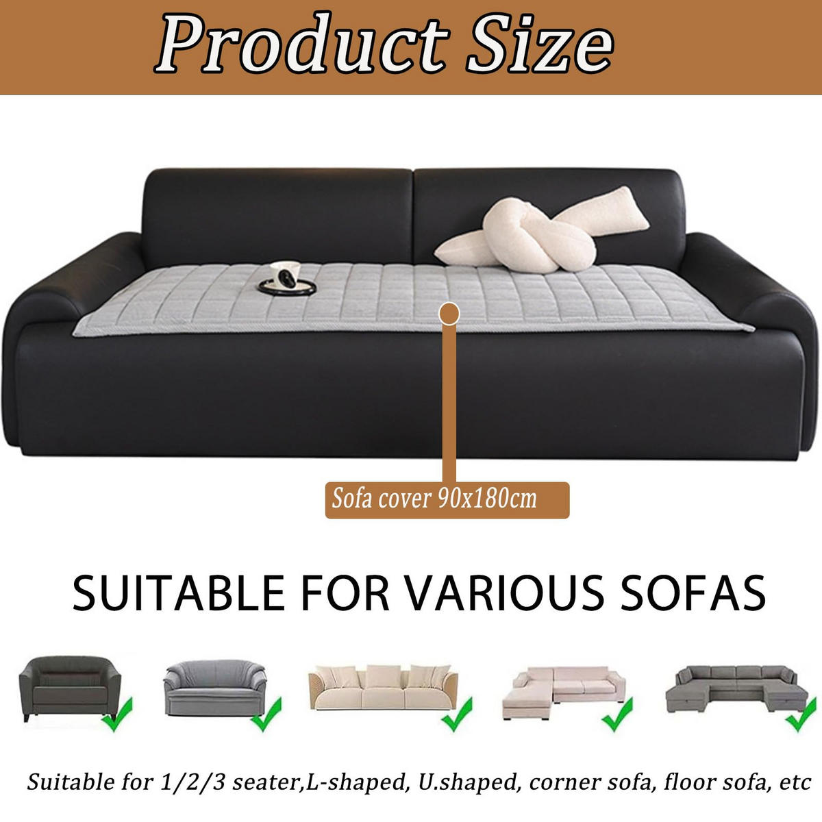 SOFAÜBERWURF braun 1 Stück Cord - Braun, Textil (70/2/180cm) - Kaket