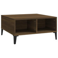 COUCHTISCH Braun Eichen-Optik 60x60x30 cm Holzwerkstoff - Braun, Holzwerkstoff (60/60/30cm) - furnicato