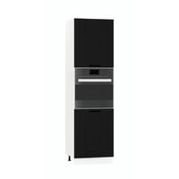 MIKROWELLENUMBAUSCHRANK D60PK/2133 PL - KENDRO - Elegante Geräte-Integration - Schwarz, Holz (60/213.3/56cm) - ROYAL24_MARKT