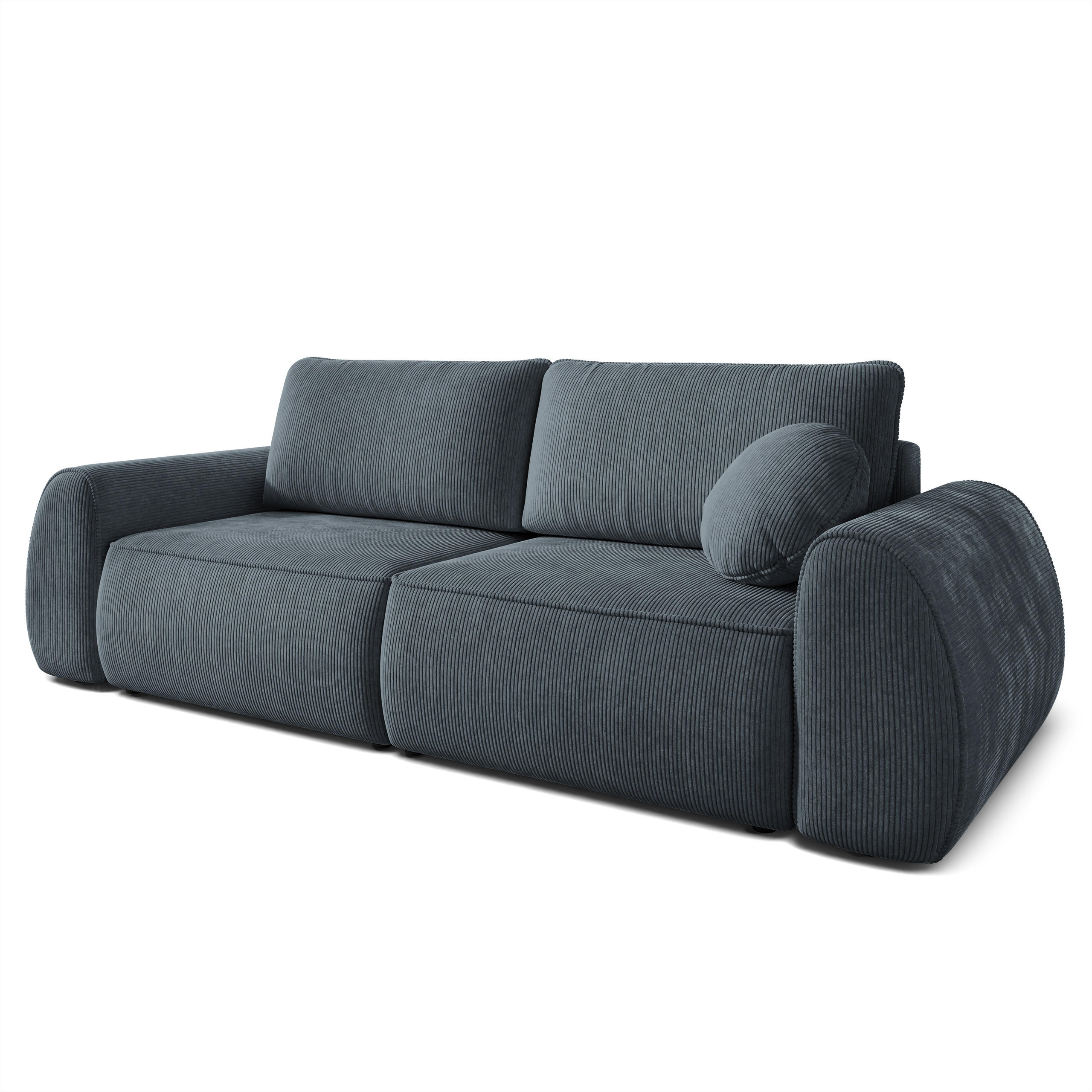 Masseno Bettsofa Grau 264x96x106 cm