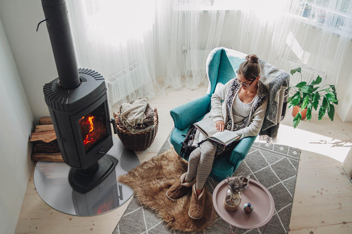 GLASPLATTE für Kamin Ø 70 cm - Grau, Glas (70/70/0.4cm) - TULUP