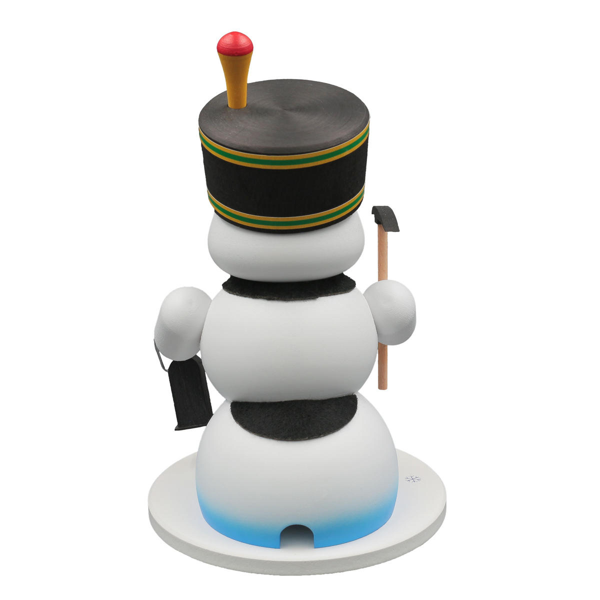 RAUCHFIGUR Schneemann Weiß Bergmann 19 cm - Multicolor, Holz (15/19/0.1cm)