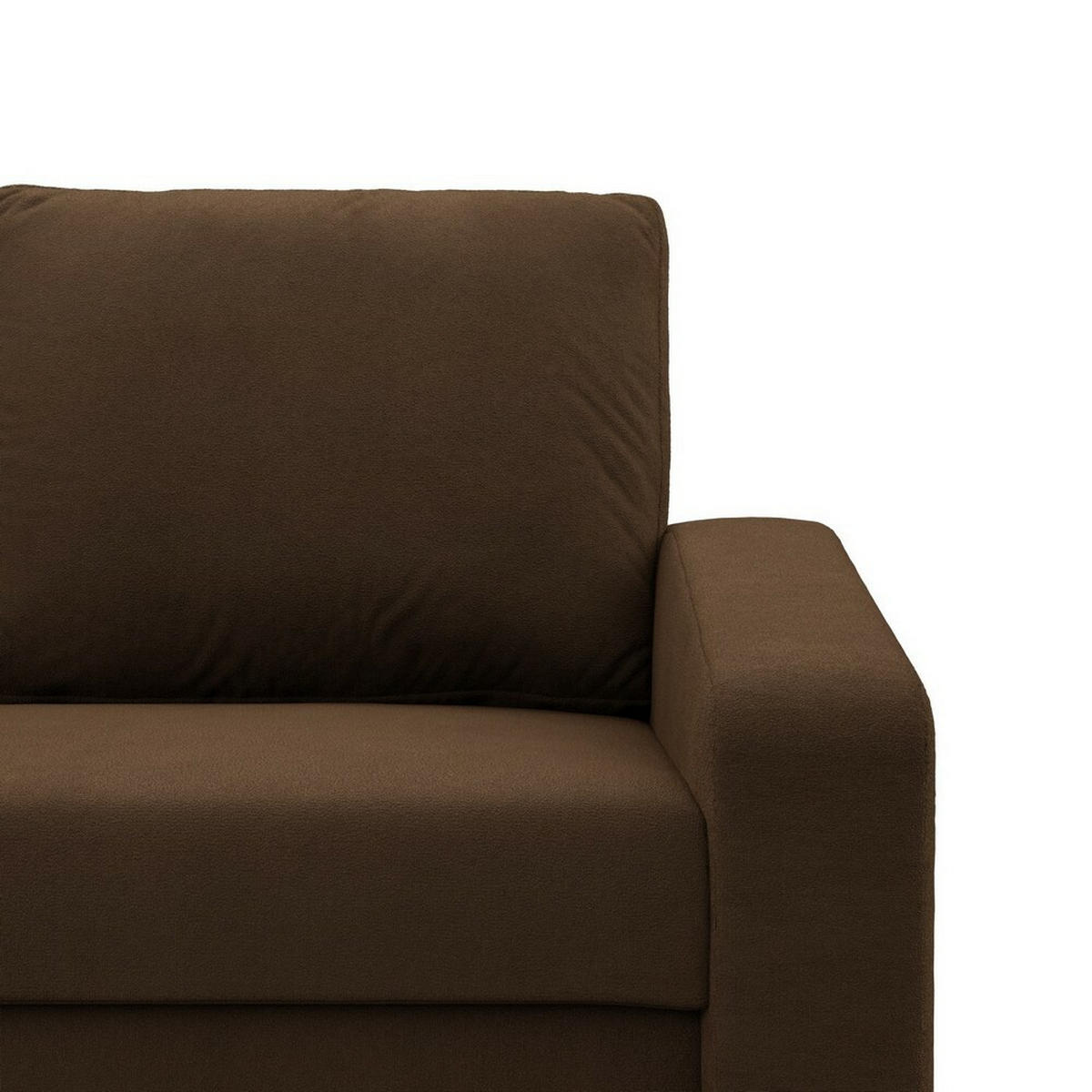 SOFA Neo mit abgeschrägter Armlehnen braun - Braun, Textil (148/90/87cm) - SIMKAM Furniture