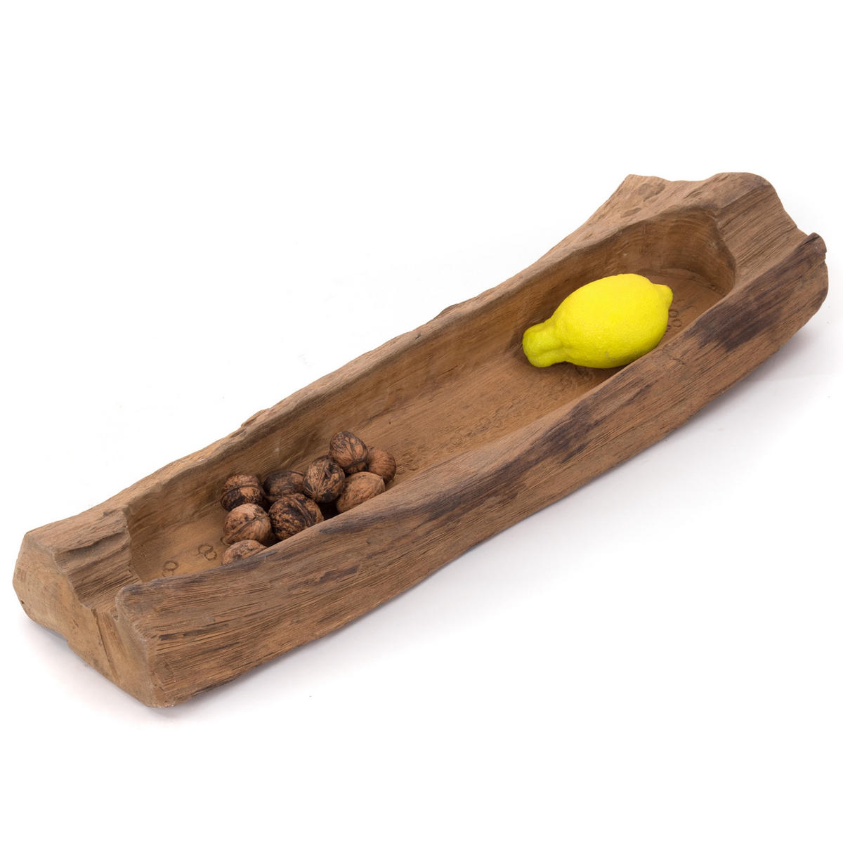 HOLZ-SCHALE Fiore 60 Teakholz naturfarben - Naturfarben, Holz (10cm) - DESIGN DELIGHTS