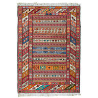 HANDWEBTEPPICH Sumak Shahsavan Mehrfarbig 100/72 cm Schurwolle - Multicolor, Textil (72/100cm) - Looma