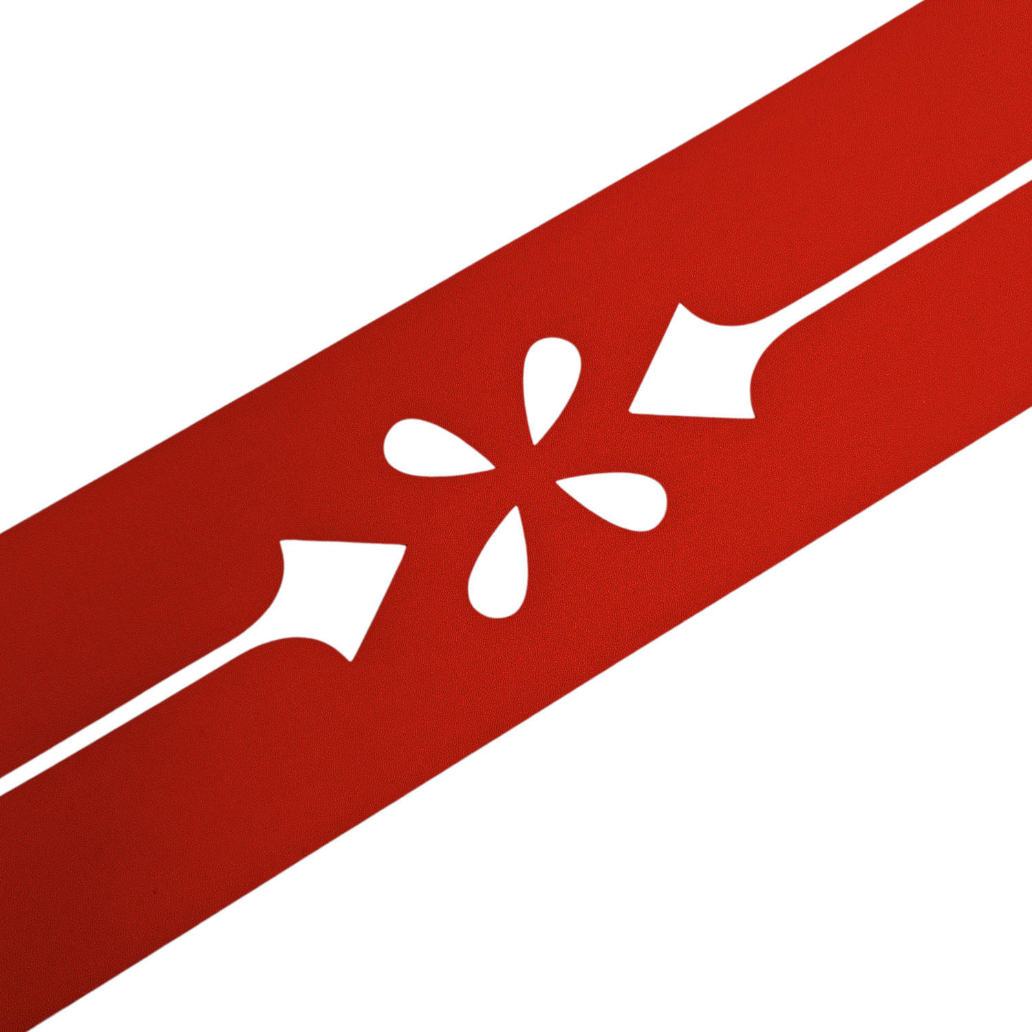 SICHTSCHUTZSTREIFEN Premium Dekor Verona Sichtschutz Rot 2,55m - Rot, Kunststoff (255/19cm) - ZAUN|ZU