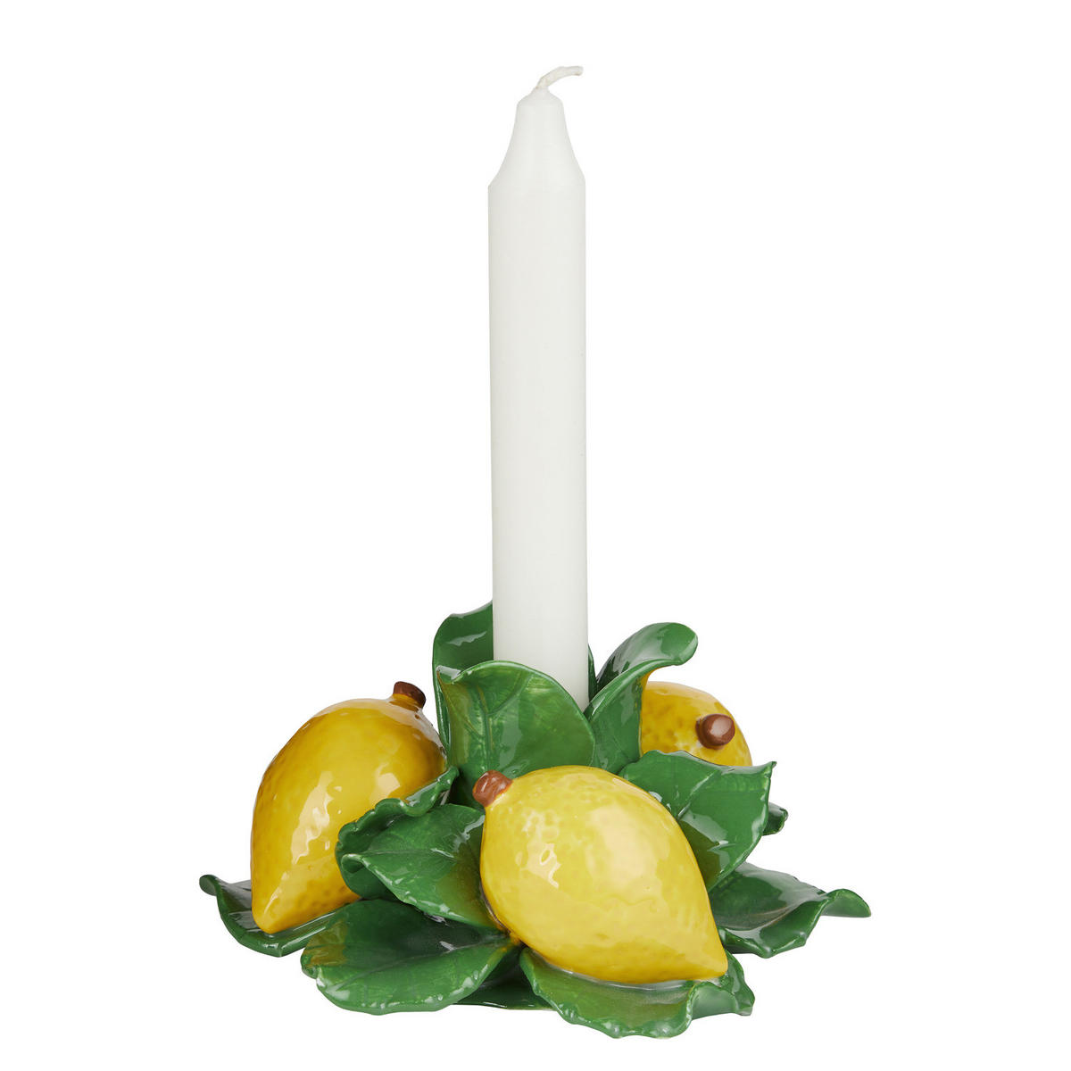 KERZENHALTER Lemon Zitrone - Gelb, Keramik (14/8/14cm) - Butlers