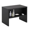 NACHTTISCH NEY - Schwarz, Holzwerkstoff (40/30/25cm) - CARO-Möbel