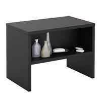 NACHTTISCH NEY - Schwarz, Holzwerkstoff (40/30/25cm) - CARO-Möbel