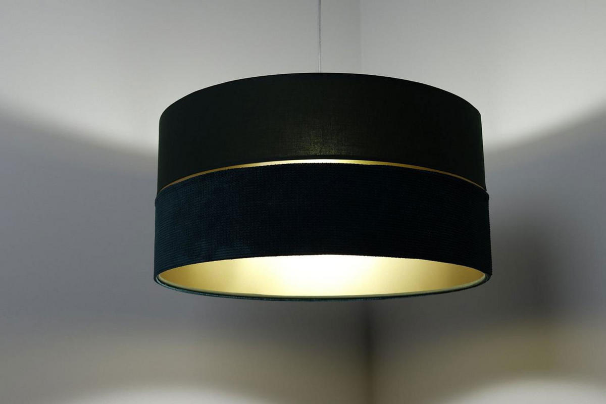 HÄNGELEUCHTE Grün 50/25 cm - Goldfarben/Grün, Kunststoff (50/0.8/25cm) - ONZENO