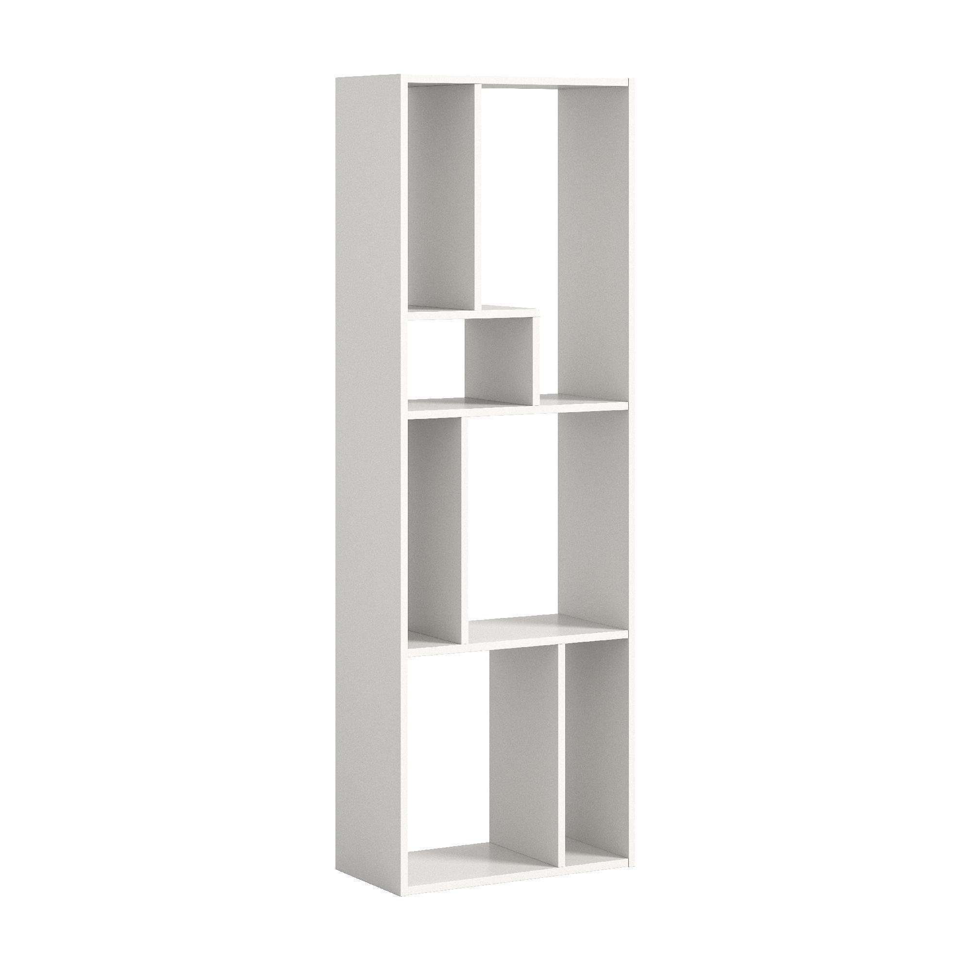 STANDREGAL Tommy 28/54/159 cm - Weiß, Holzwerkstoff (54/159/28cm) - Xonox
