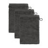 WASCHHANDSCHUH PEARL 3ER PACK - Graphitfarben, Textil (15/20cm) - Möve for Frottana