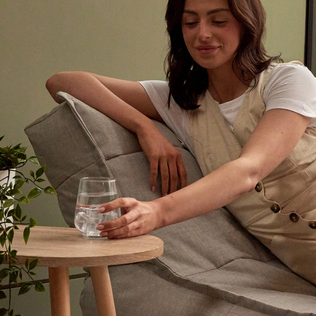 OUTDOORSITZSACK Skandi mit Hocker - Grau, Kunststoff/Textil (75/75/96cm) - icon