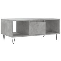 COUCHTISCH Betongrau 90x50x36,5 cm Holzwerkstoff - Grau, Holzwerkstoff (50/90/36.5cm) - furnicato