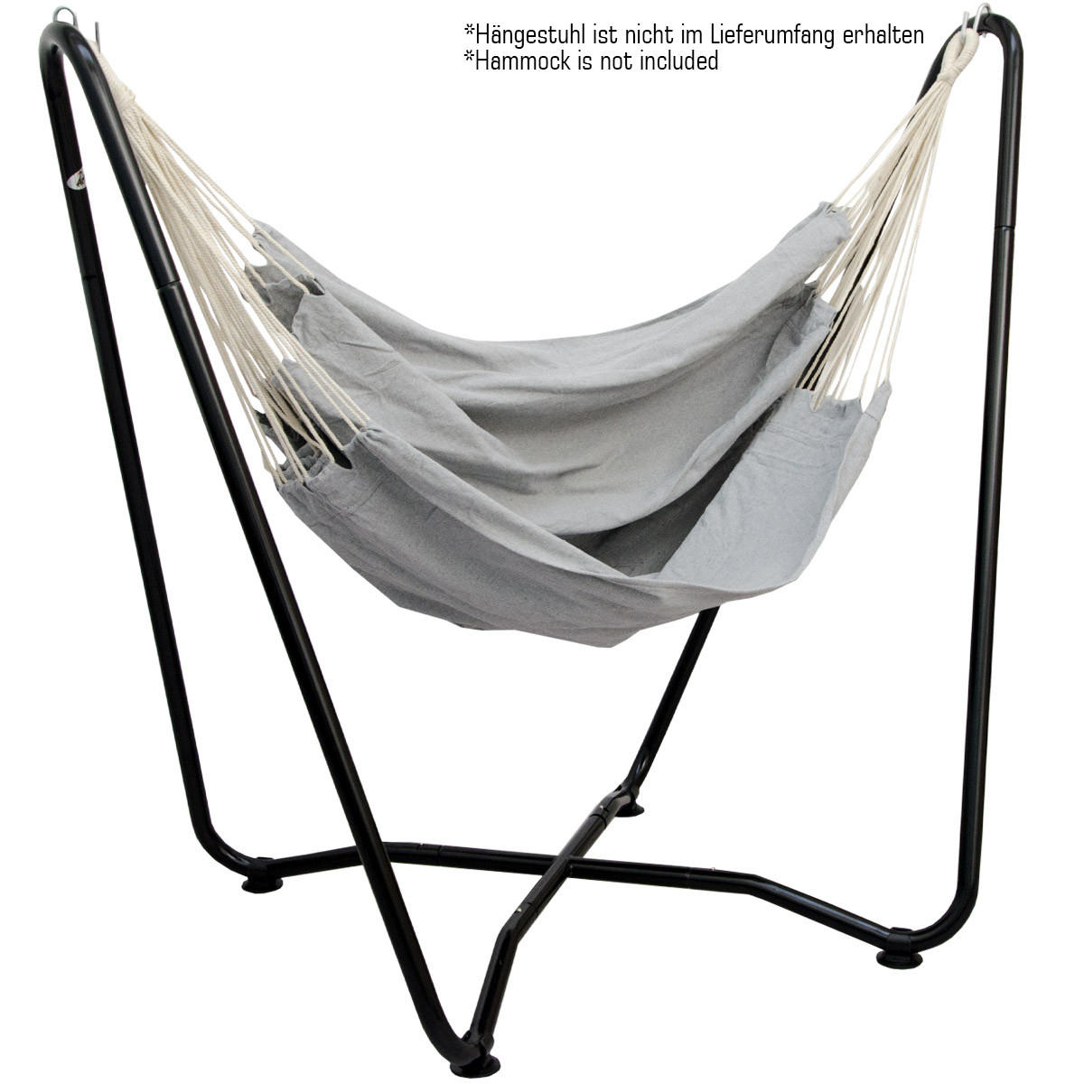 HÄNGESTUHLGESTELL bis 150kg, 155cm, Schwarz - Schwarz, Metall (100/175/155cm) - Littletom