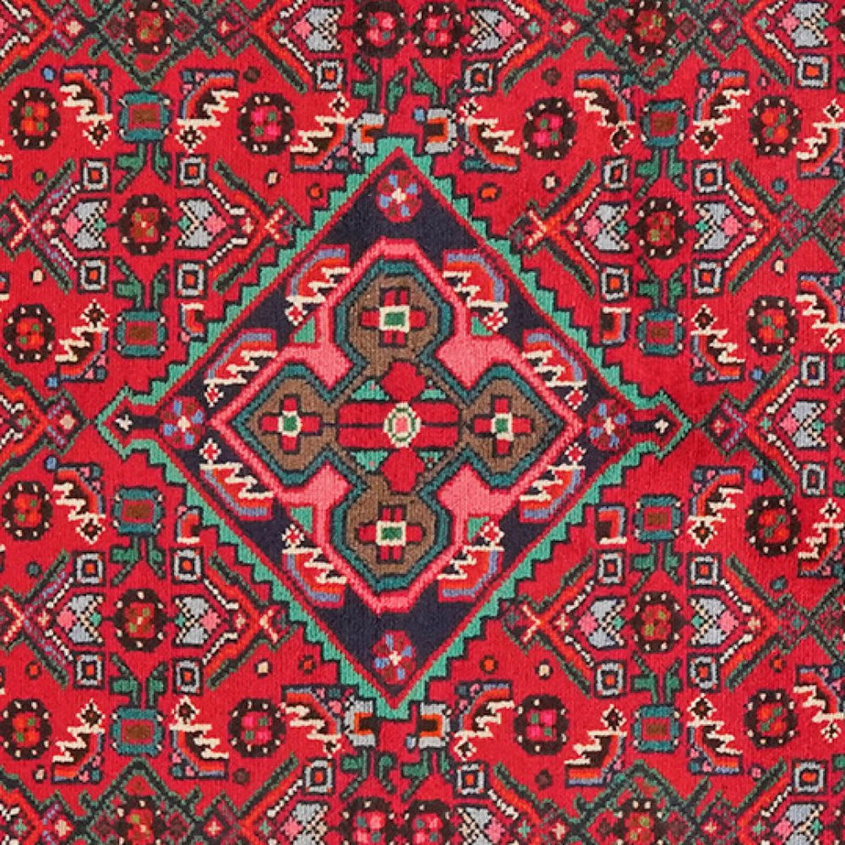 ORIENTTEPPICH handgeknüpft Assadabad Rot 155/100 cm Schurwolle - Rot, Textil (100/155cm) - Looma