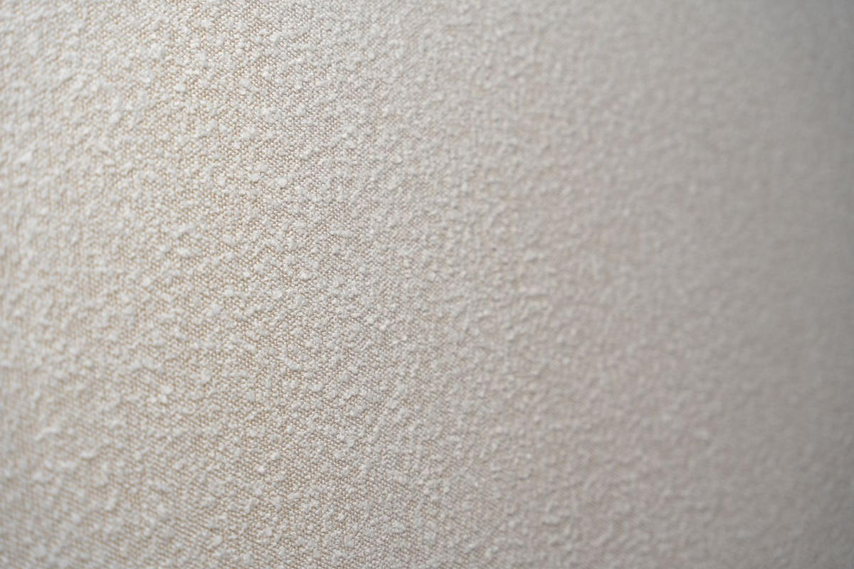 KOPFTEIL gepolstertes – hellbeiger Bouclé-Stoff - 135 cm - Beige, Holz (135/120/10cm) - Sommeil de Plomb