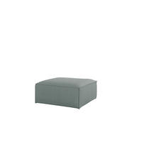 POLSTERHOCKER Celes Premium In Scala - Blau, Holzwerkstoff/Textil (105/40/105cm) - Fun Möbel