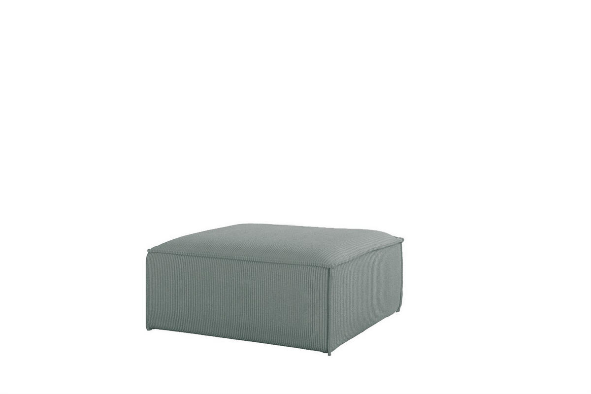POLSTERHOCKER Celes Premium In Scala - Blau, Holzwerkstoff/Textil (105/40/105cm) - Fun Möbel