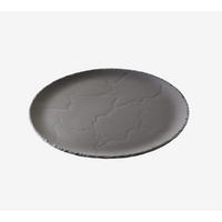 STEAKTELLER RUND 28,5 cm Matt schiefer - Schieferfarben, Keramik (28.5cm) - Revol Porcelaine France