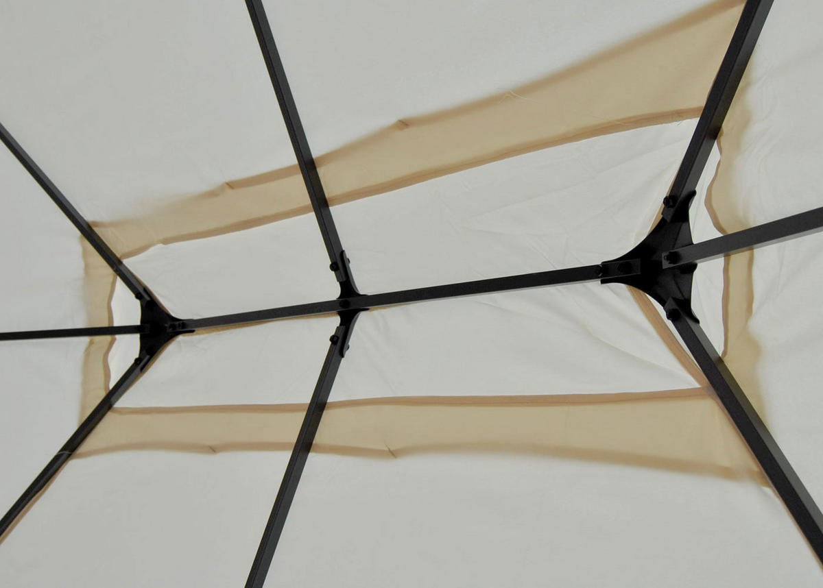 ERSATZDACH Pergola Cadiz 4x3m 380x280cm Creme - Creme, Textil (380/1/280cm) - BERLINLODGE