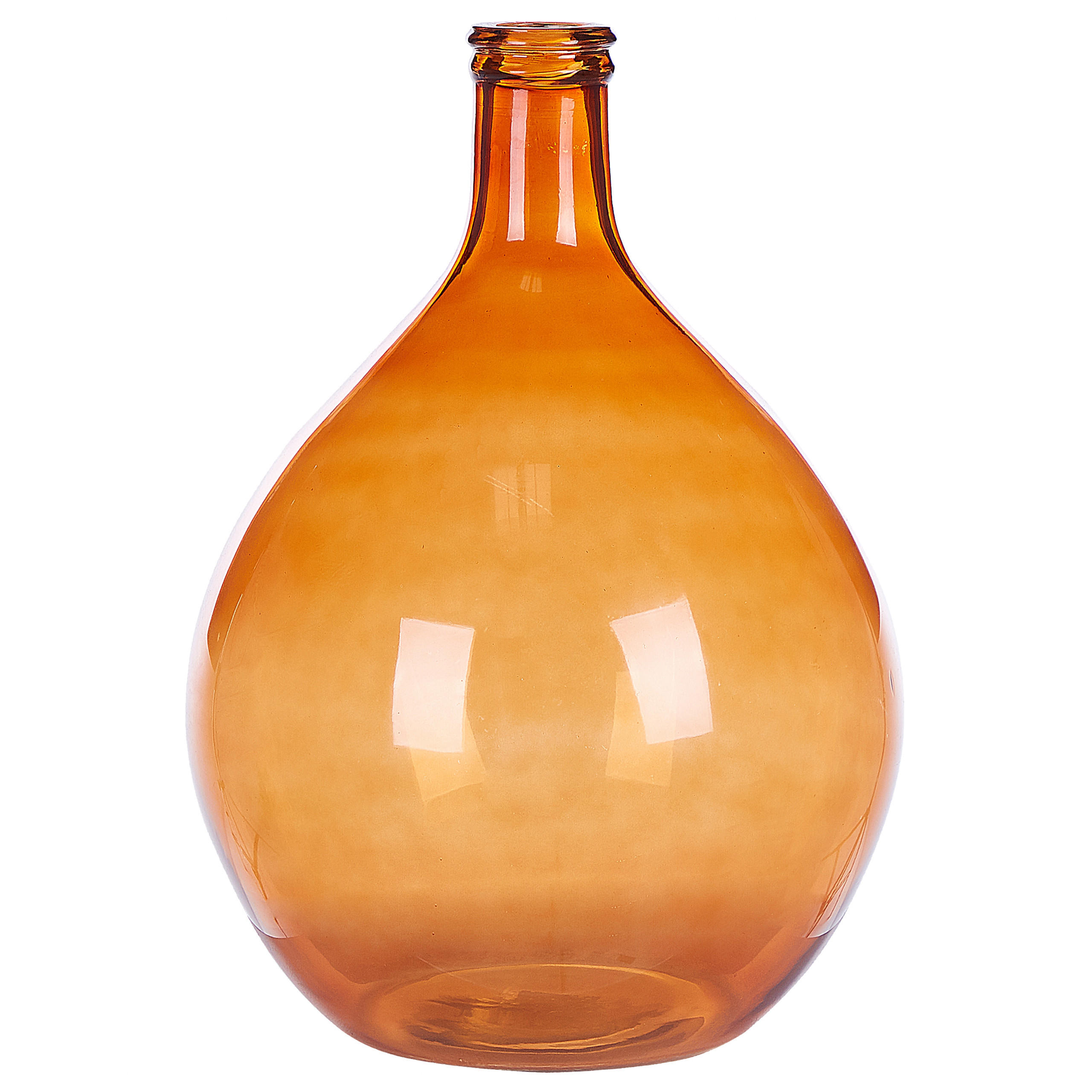 DEKOVASE Glas braun Chatni - Braun, Glas (48cm) - Beliani