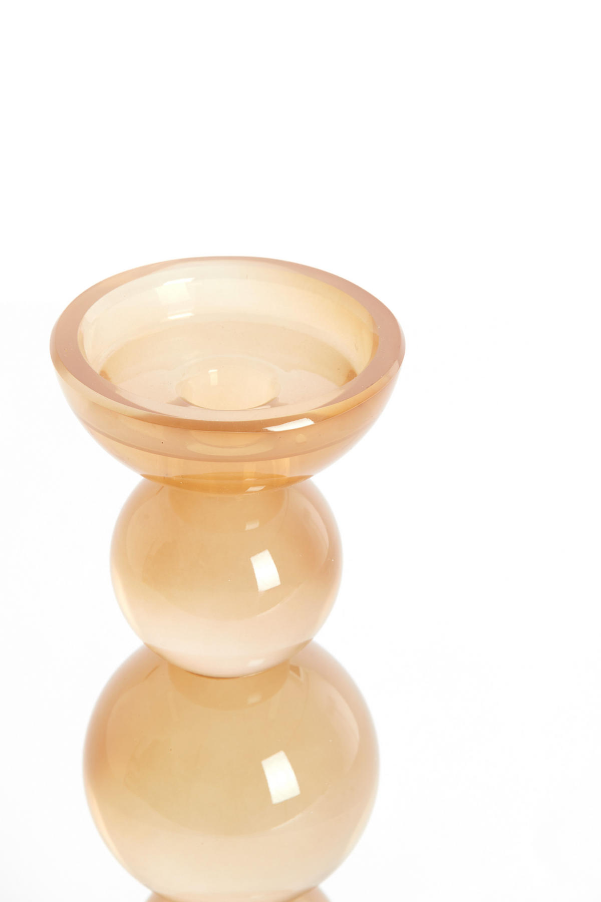 KERZENHALTER Itinga Orange 10/10/26.5 cm - Orange, Glas (10/26.5/10cm) - Light & Living