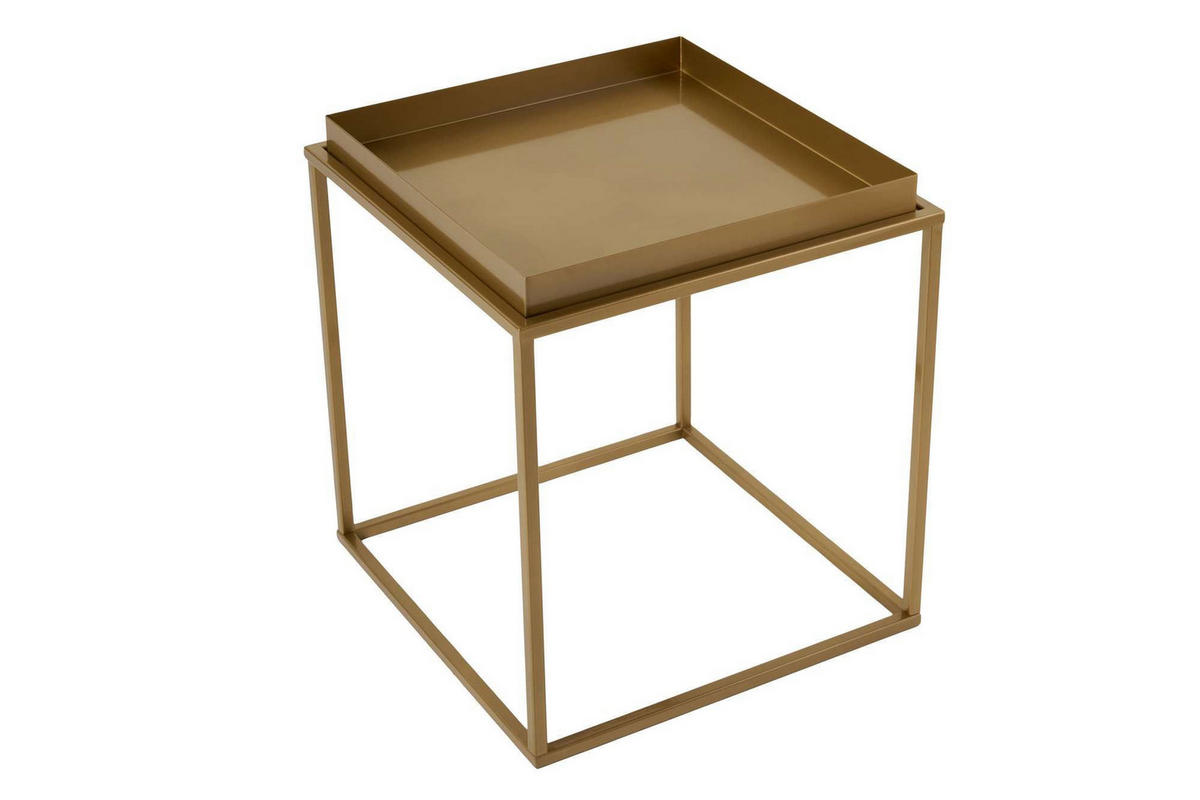 COUCHTISCH koala Gold - Goldfarben, Holz (45/45/52cm) - Habitat Garten