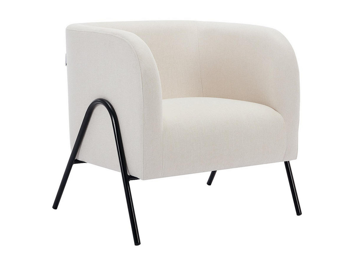 SESSEL - Stoff - Beige - BLINODA - Beige, Textil (73/73.5/73cm) - Vente-Unique