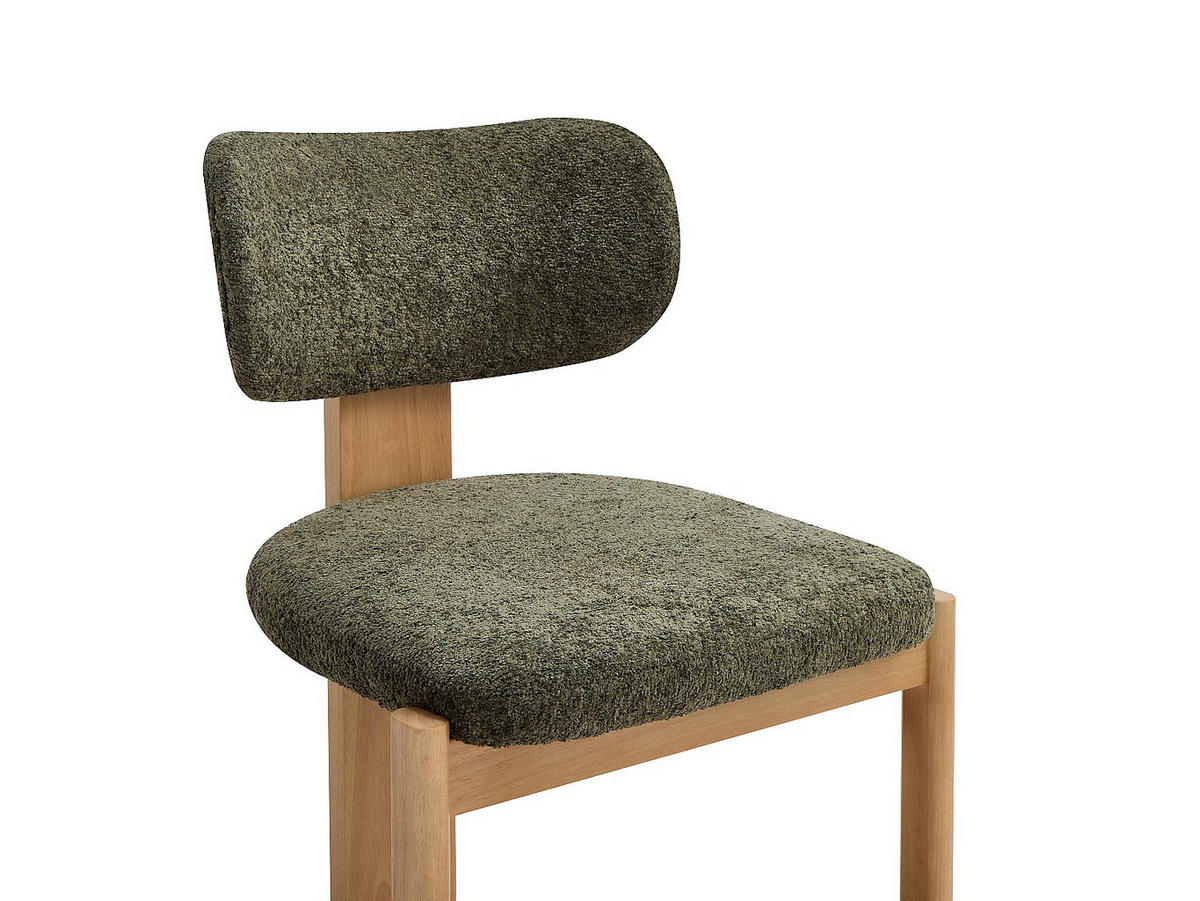 STUHL - 56 cm x 60 cm - holz - khaki Wilana - Schlammfarben, Holz/Holzwerkstoff (56/85/60cm) - Vente-Unique