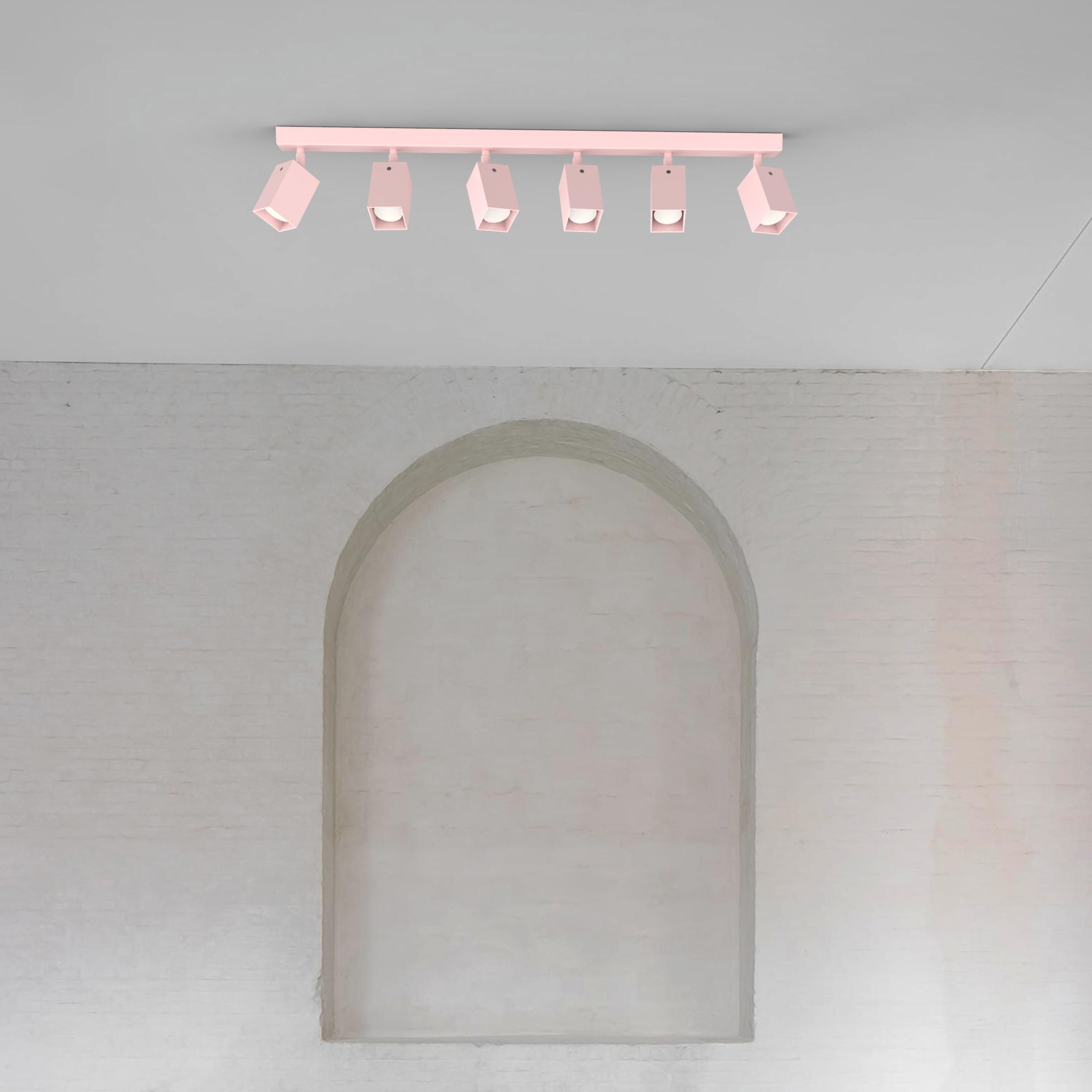 DECKENLEUCHTE - Pink, Metall (6/90/18cm) - Lumicom