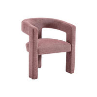 SESSEL - Strukturstoff - Rot - FAVINA - Rot, Textil (59/75/64cm) - Vente-Unique