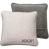 KISSENHÜLLE Melange-Doubleface Ecru-Graphit 50 x 50cm - Graphitfarben, Textil (50/50cm) - Joop!