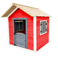 SPIELHAUS DAS KLEINE SCHLOSS - 106 x 111 cm Rot - Rot, Holz (101/128/106cm) - Home Deluxe