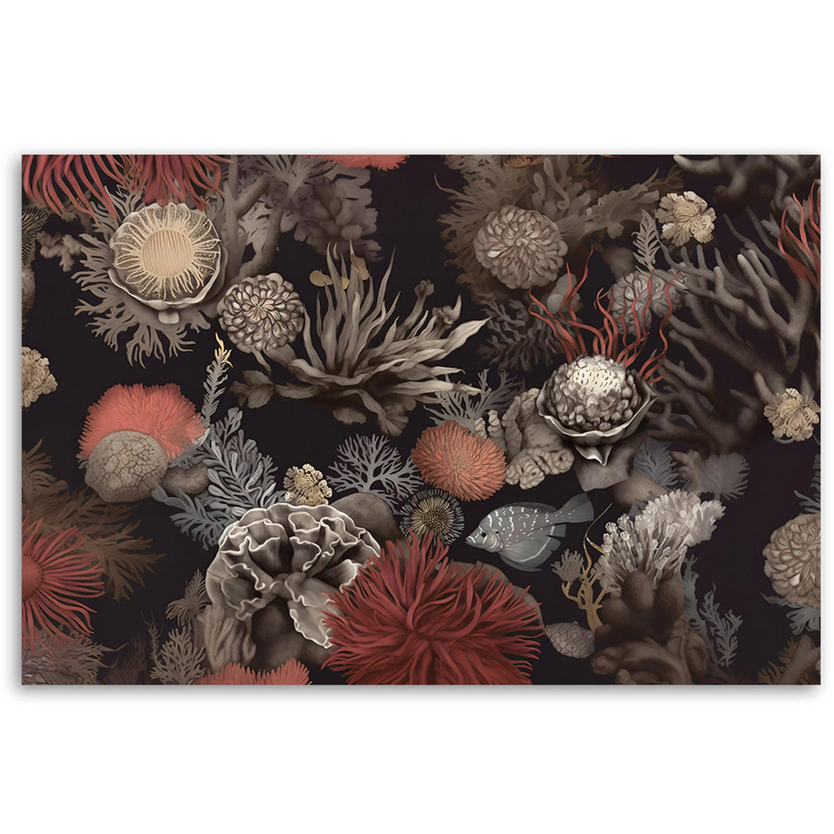 KUNSTDRUCK Bunt 60/40 cm - Multicolor, Textil (60/40cm) - KUNSTLOFT