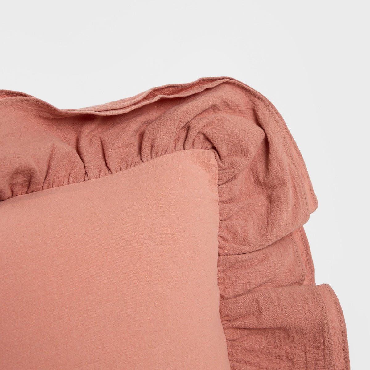 KOPFKISSENBEZUG Cherish Love Baumwolle 45/45 cm - Rosa, Textil (45/45cm) - Homla