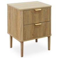 NACHTTISCH ALMA Eiche - Eichefarben, Holzwerkstoff (39/51/30cm) - IDIMEX