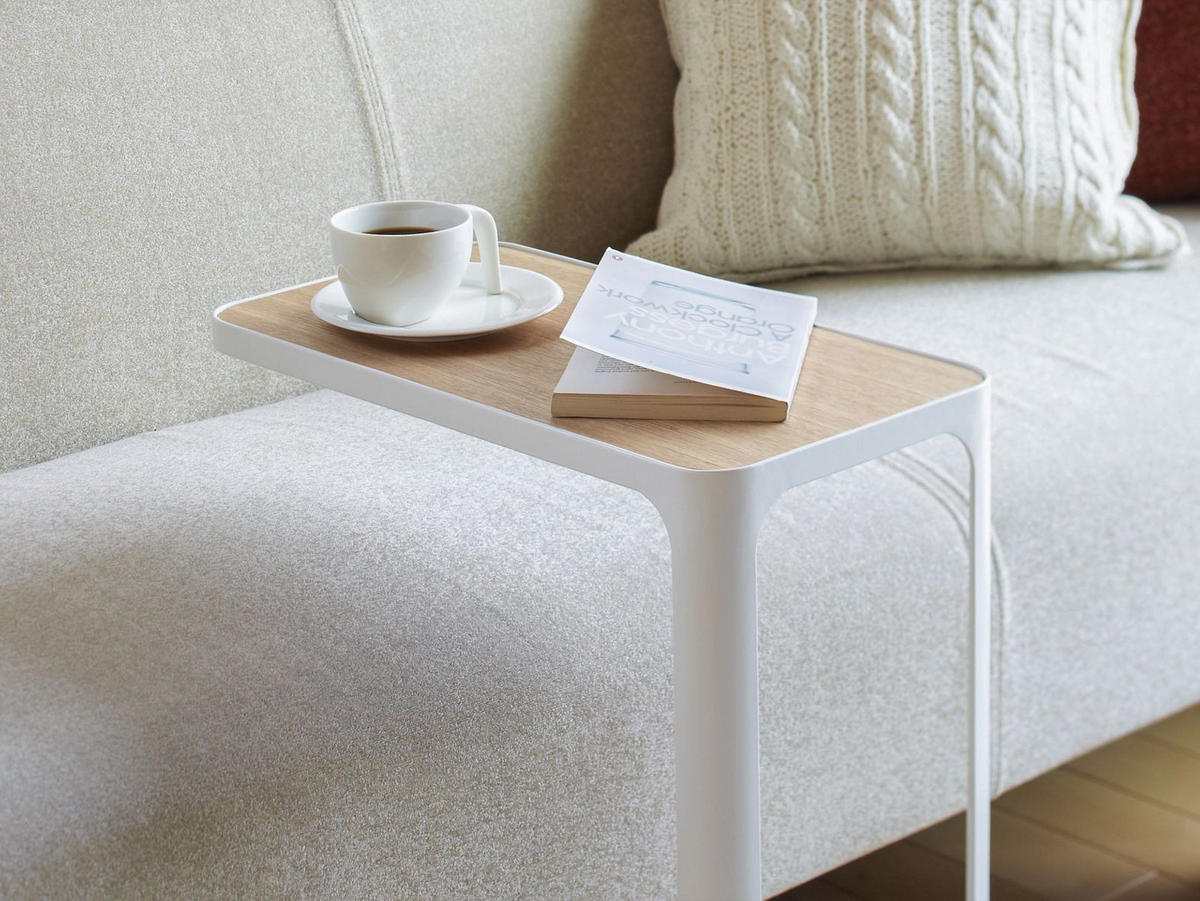 BEISTELLTISCH Frame weiß 24/52/45 cm für Couch und Sofa - Weiß, Metall (45/24/52cm) - Yamazaki