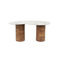 COUCHTISCH Peli 84x48 cm - Beige, Stein (84/48/39cm) - Housecraft Living