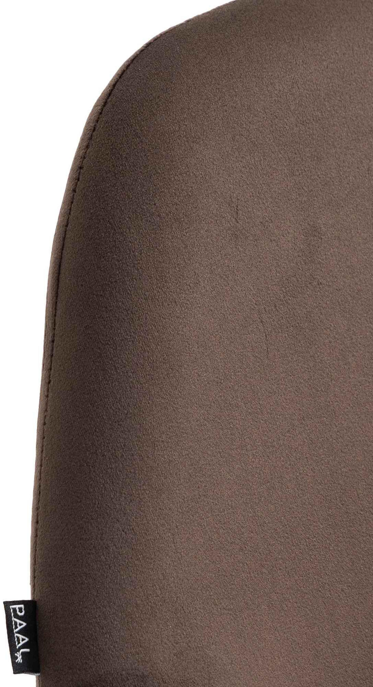 BARHOCKER Samt braun - Goldfarben/Braun, Textil/Metall (51/89/52cm) - CLP
