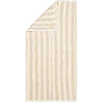 HANDTUCH TWO-TONE STRIPES 480 NATUR - 36 - Beige, Textil (50/100cm) - Cawoe