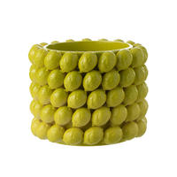 BLUMENTOPF LIMETTE - Töpferei - Grün - XL - Ø 36,5 cm - Grün, Keramik (36.5/29cm) - J-Line