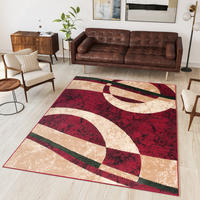 TEPPICH DREAM Rot Creme 60/100 cm - Rot/Creme, Textil (60/100cm) - Tapiso