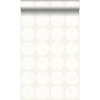 TAPETE große verwitterte Kugeln 53 cm x 10.05 m - Weiß, Papier (53/1000cm) - Origin Wallcoverings