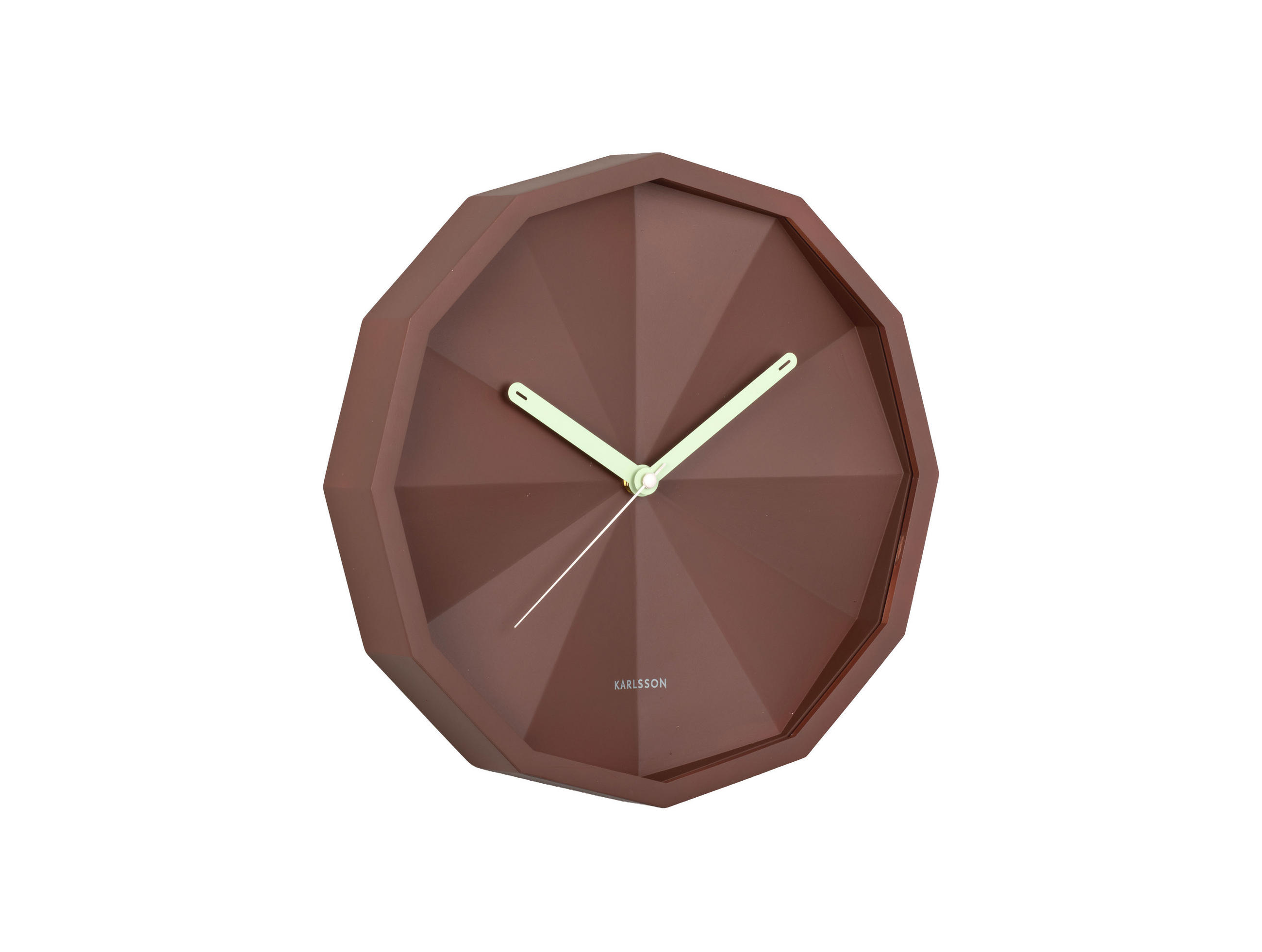 Karlsson Wanduhr Braun 30.6x30.6x4.5 cm