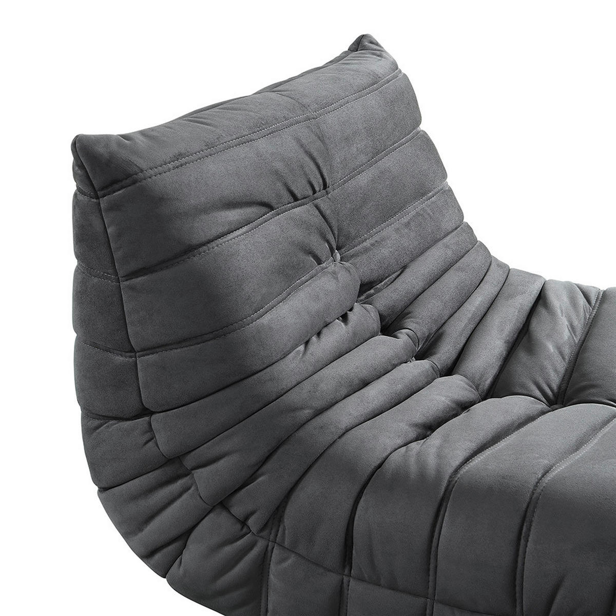RELAXSESSEL CHILL - Farbe: Anthrazit - Anthrazit, Kunststoff (102/70/87cm) - Home Deluxe